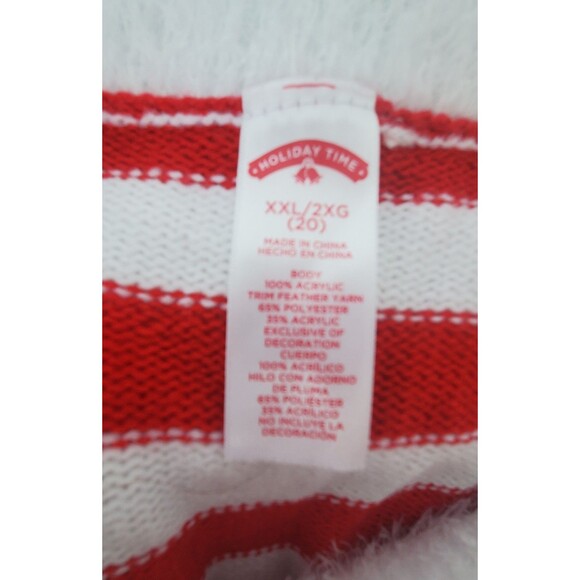 Holiday Time Dress XXL 20 Womens Mrs. Claus Elf Ugly Sweater Dress Christmas - Picture 7 of 14